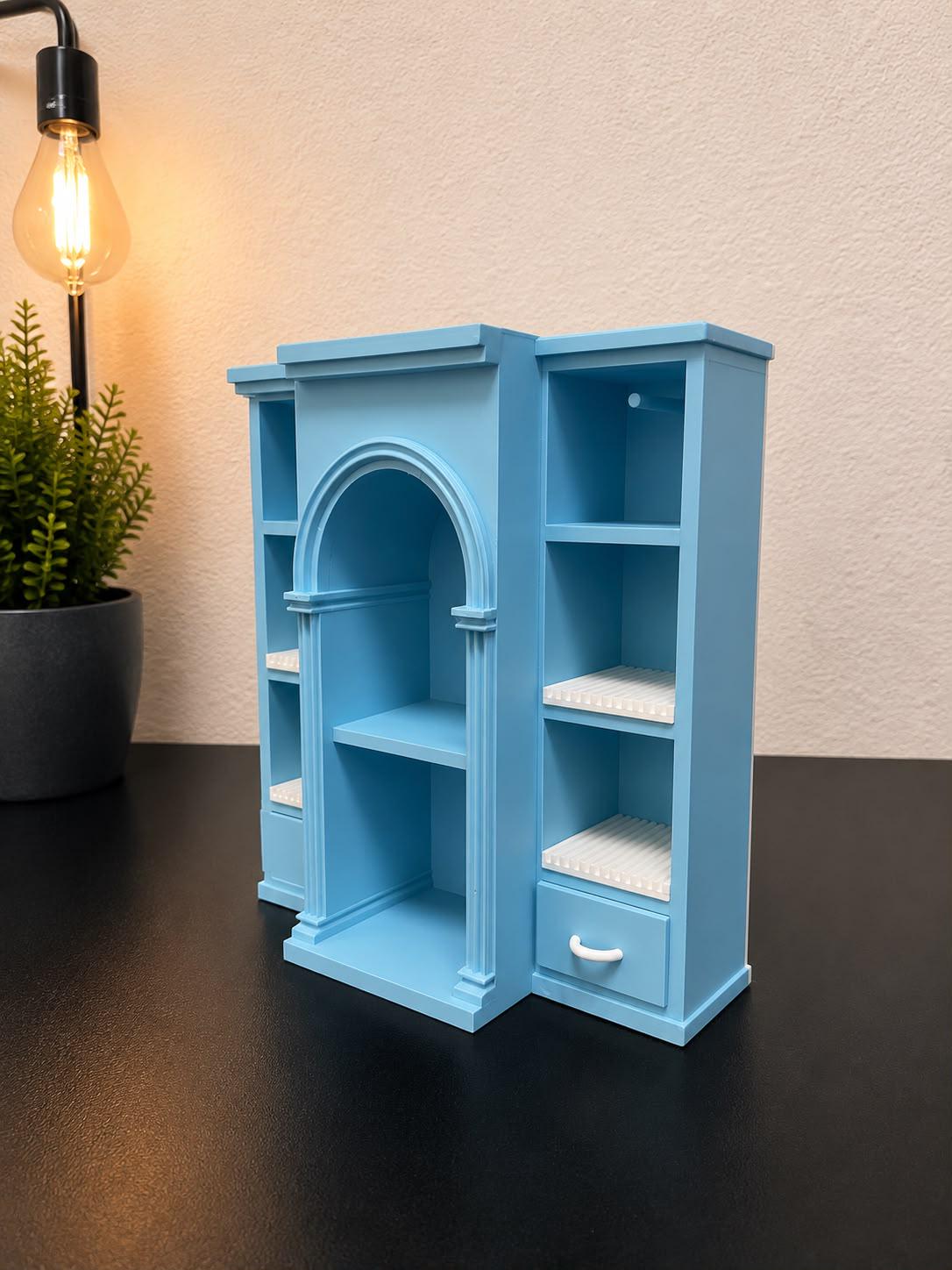 Mini Vinyl Collection Shelf with 4 disco holders (Items not included)
