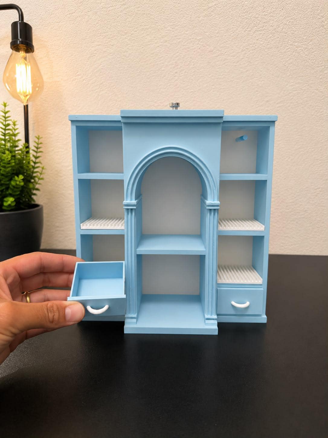 Mini Vinyl Collection Shelf with 4 disco holders (Items not included)