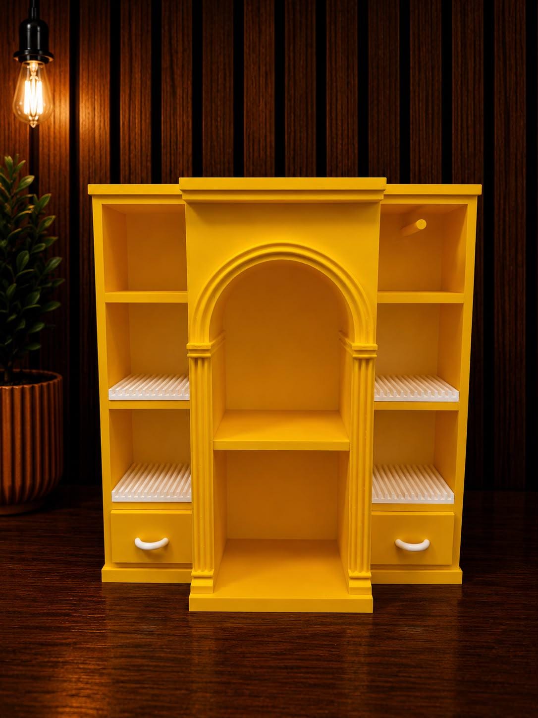 Mini Vinyl Collection Shelf with 4 disco holders (Items not included)