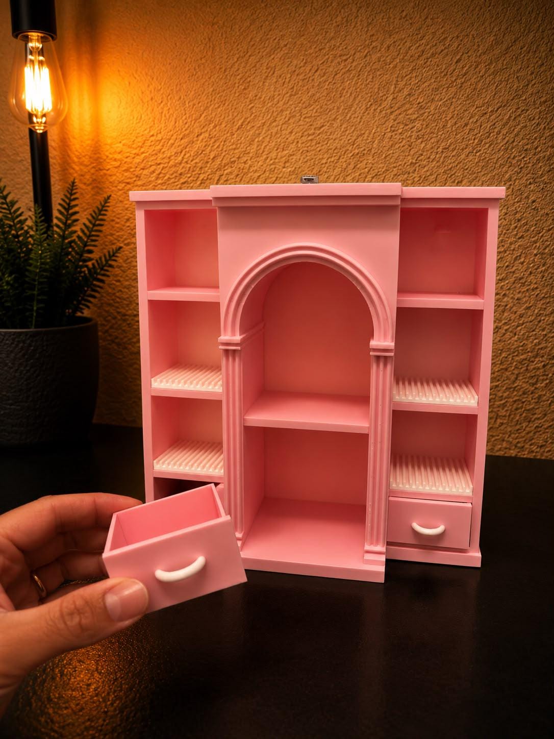 Mini Vinyl Collection Shelf with 4 disco holders (Items not included)