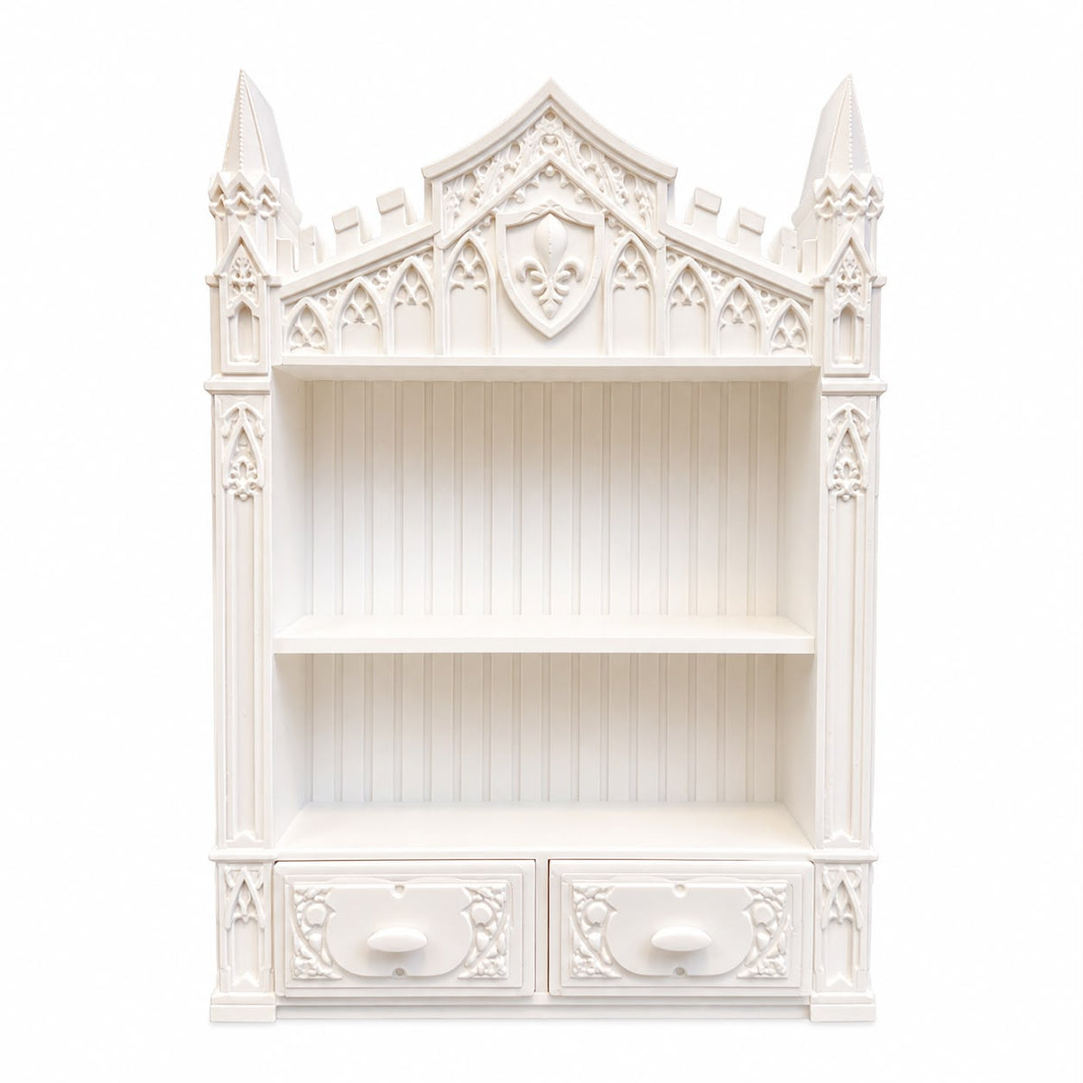Gothic Medieval Miniature Shelf – 3D Printed Miniature Castel Shaped Display Organizer (Items not included)