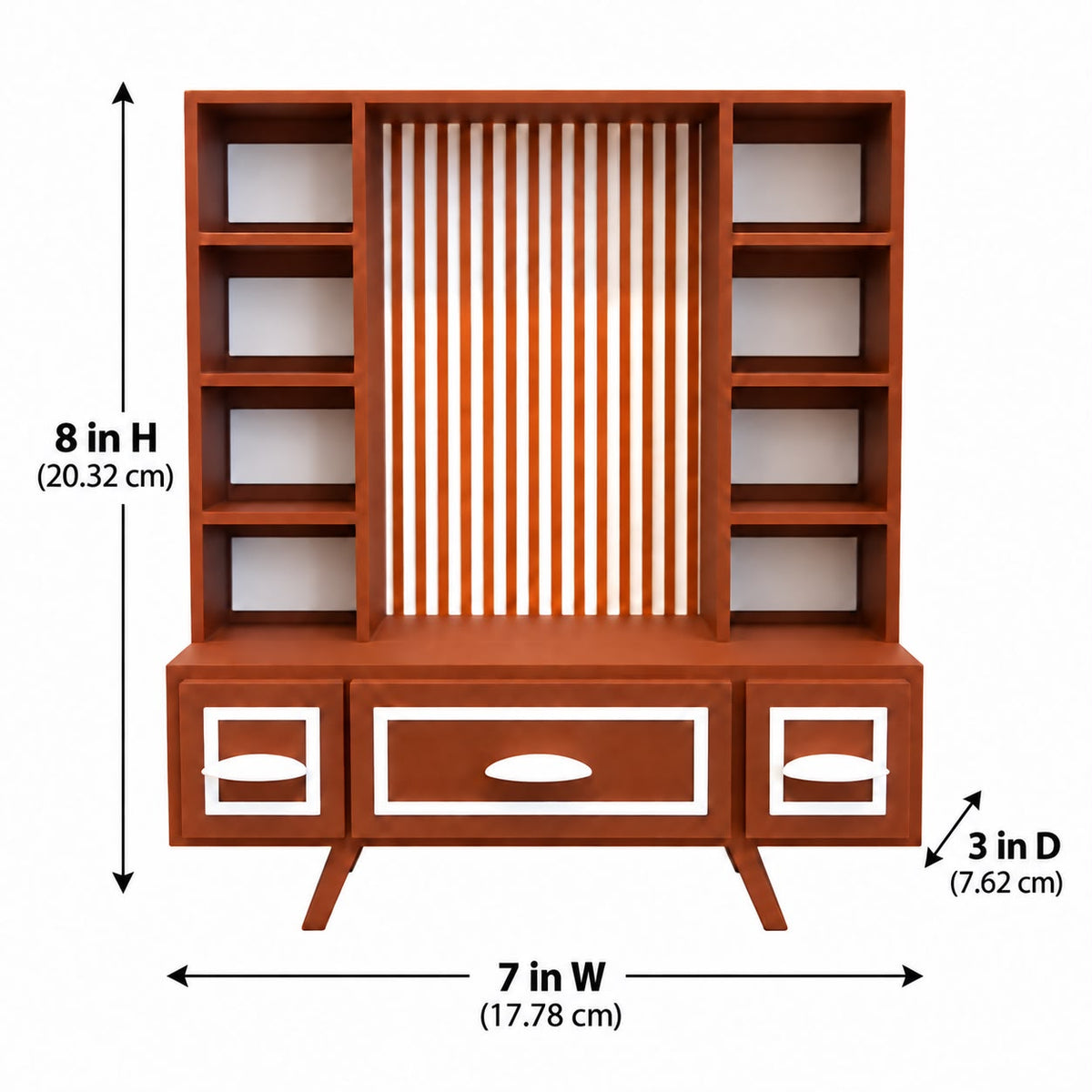 Retro Mini TV & VHS Display Shelf – Vintage-Inspired Miniature Collector Storage Stand