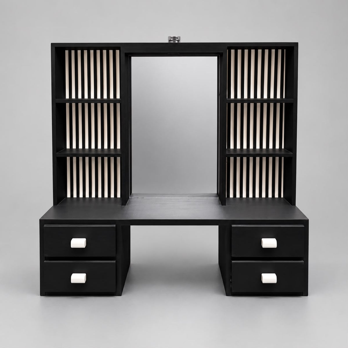 Mini Vanity Dressing Table – Beauty Station with LED Light-Up Mirror (items not included)