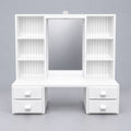 Mini Vanity Dressing Table – Beauty Station with LED Light-Up Mirror (items not included)