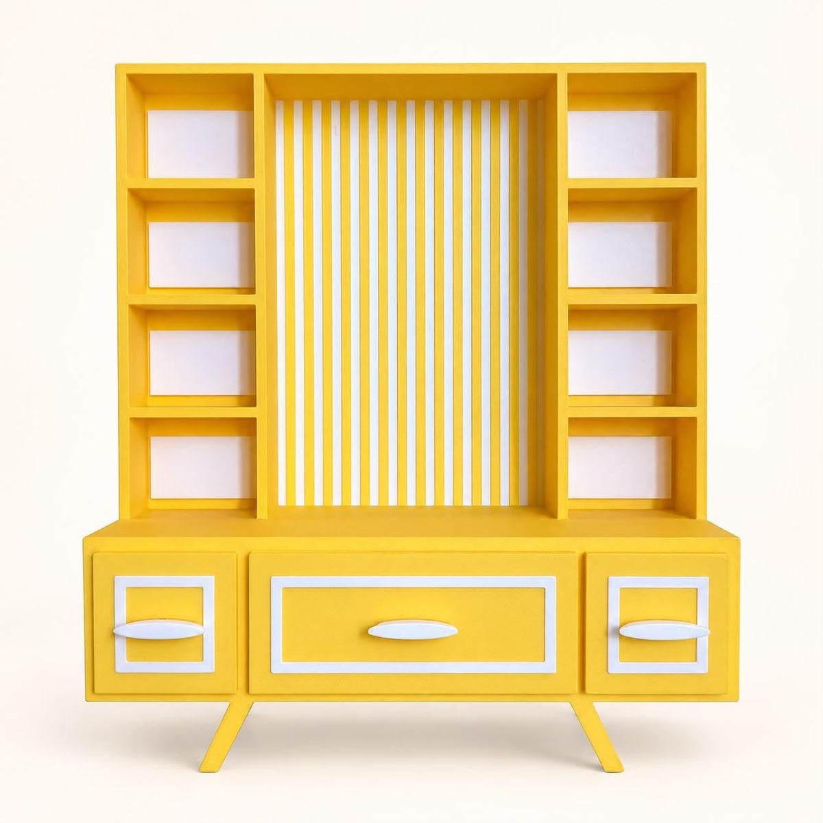 Retro Mini TV & VHS Display Shelf – Vintage-Inspired Miniature Collector Storage Stand