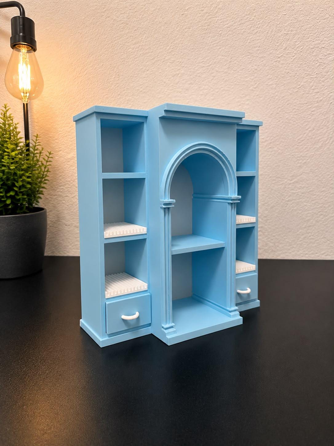 Mini Vinyl Collection Shelf with 4 disco holders (Items not included)