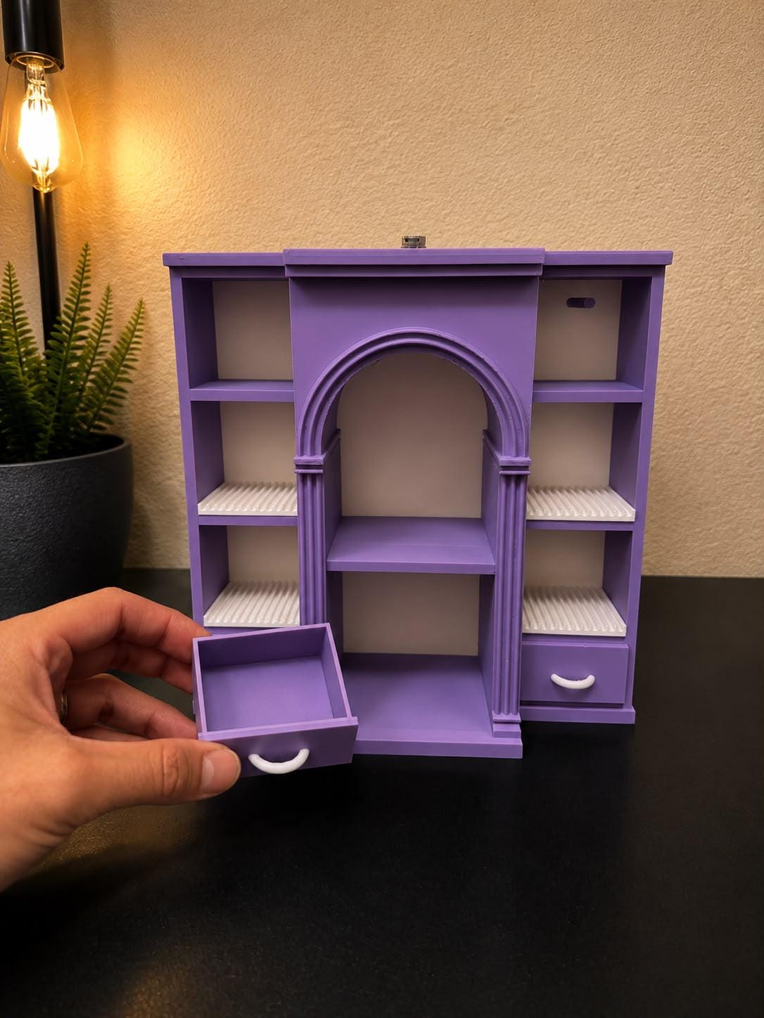 Mini Vinyl Collection Shelf with 4 disco holders (Items not included)