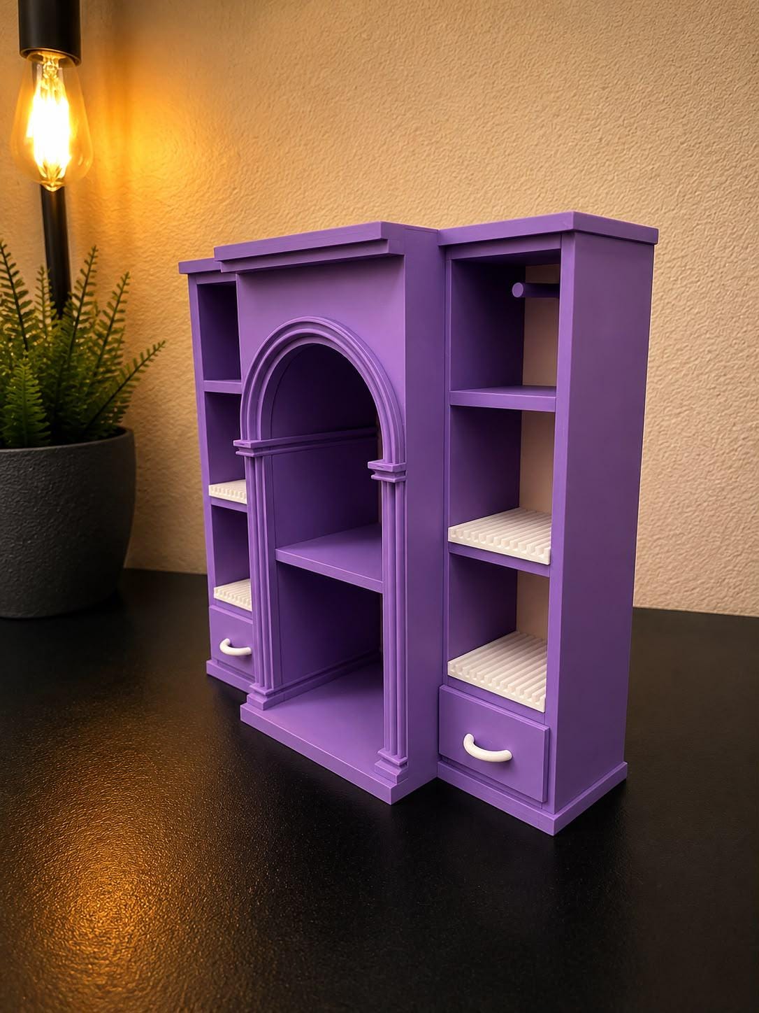 Mini Vinyl Collection Shelf with 4 disco holders (Items not included)