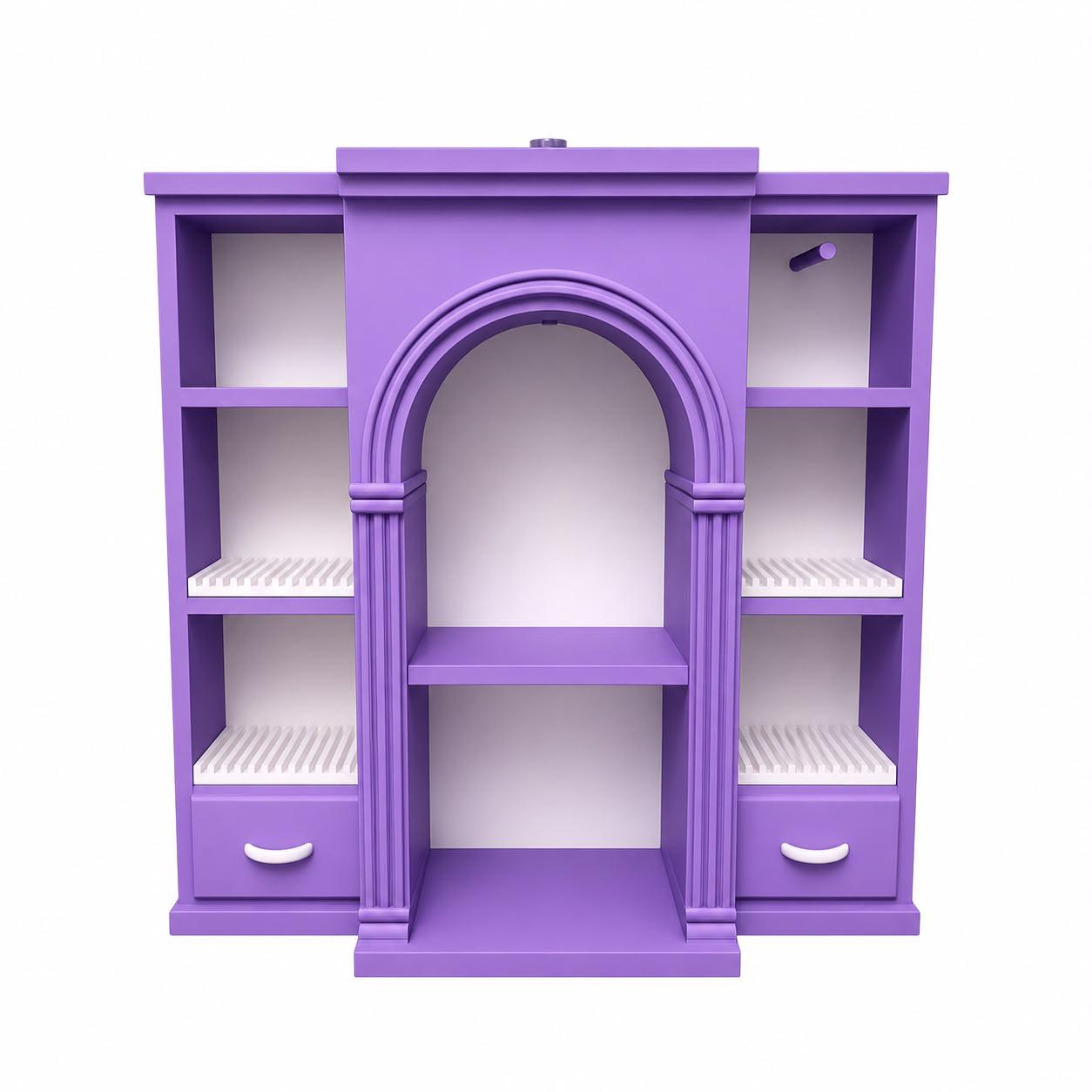 Mini Vinyl Collection Shelf with 4 disco holders (Items not included)