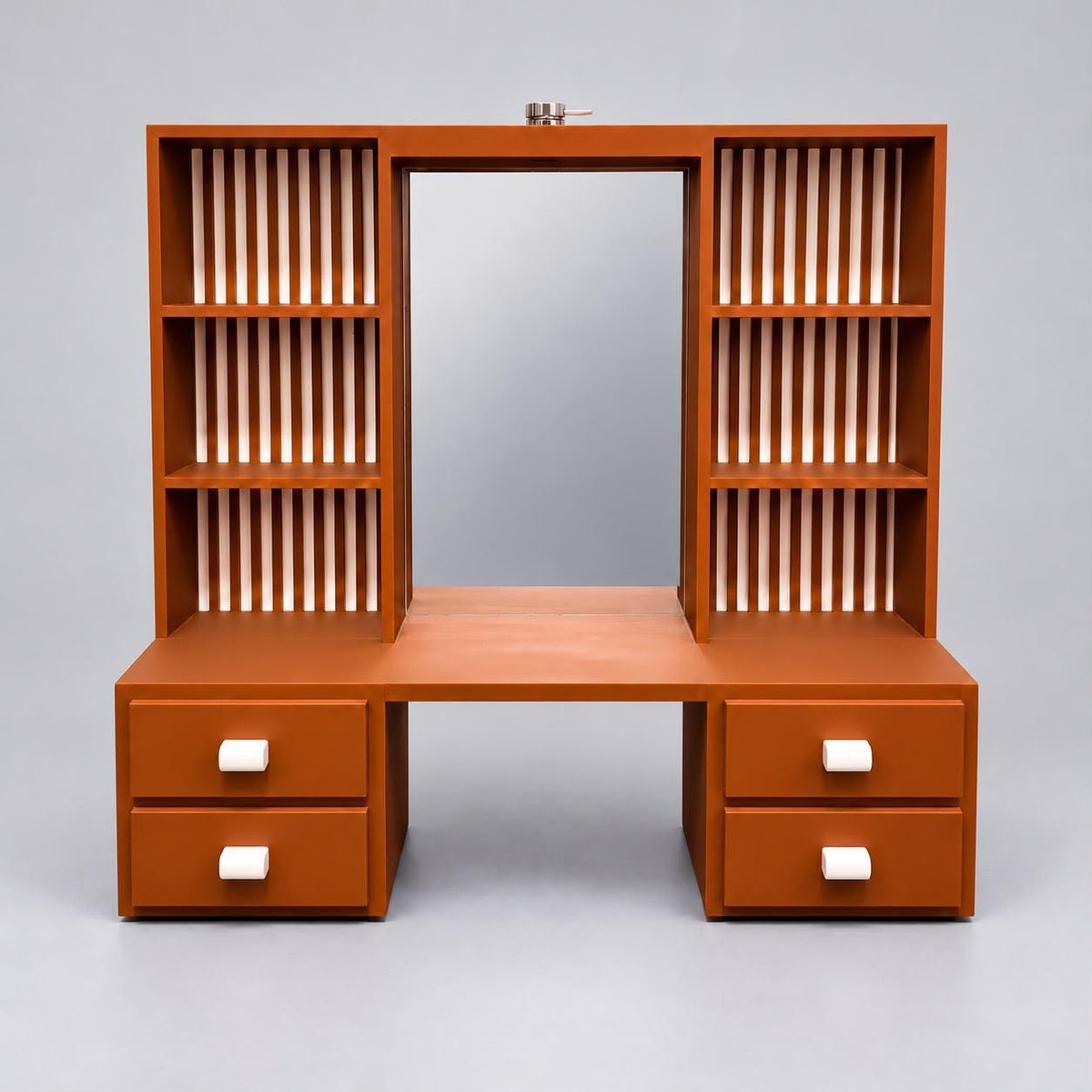 Mini Vanity Dressing Table – Beauty Station with LED Light-Up Mirror (items not included)